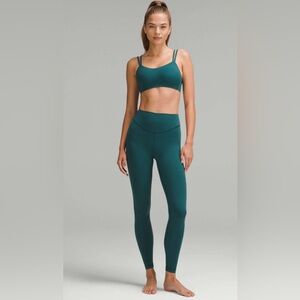 Lululemon SmoothCover 25” leggings in Storm teal